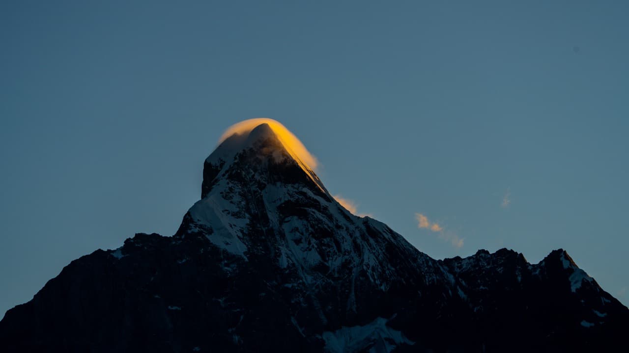 Siguniang Sunrise Glow, Sichuan, China